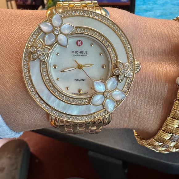 $6999 Michele Cloette Fleur Diamond Watch Limited Edition #0004/1000 - Picture 8 of 14